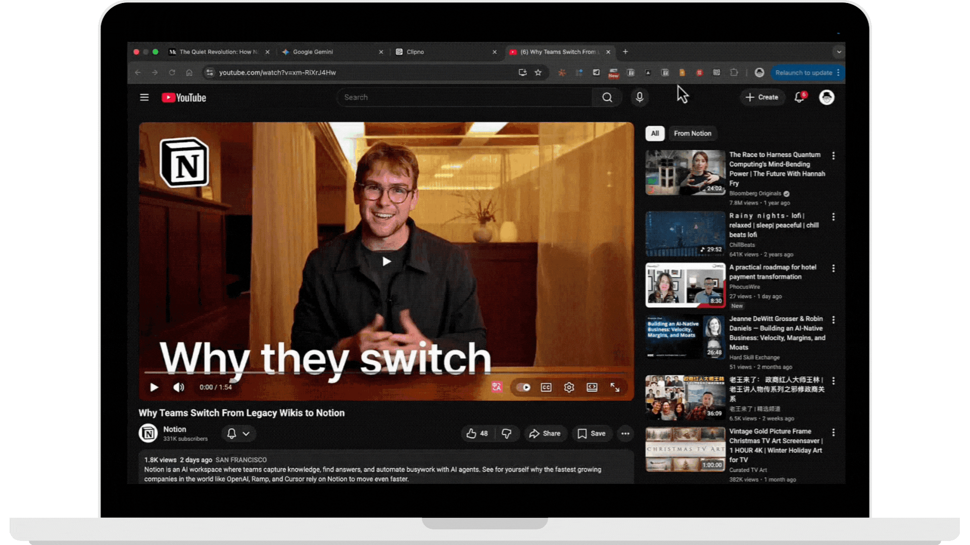 支持在视频网站记录笔记